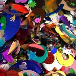 568000 Pailletten-Mix Farben + Formen 10g 