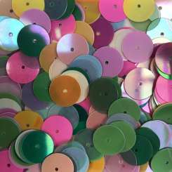 568300 Pailletten 10mm perlmut gemischt 