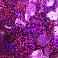 568395 Pailletten 10mm Glitter pink 