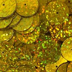 568492 Pailletten 15mm Glitter gold 