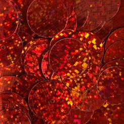 568494 Pailletten 15mm Glitter rot 