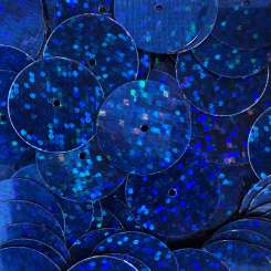 568496 Pailletten 15mm Glitter blau 