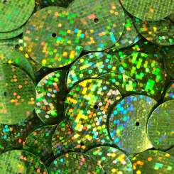 568497 Pailletten 15mm Glitter hellgrün 