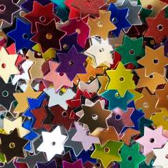 568509 Stern-Pailletten  8mm multicolor 