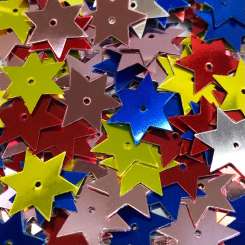 568600 Stern-Pailletten 15mm mix 