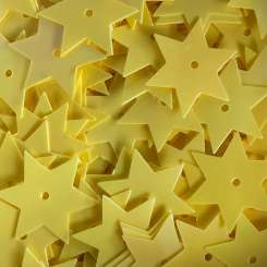 568622 Stern-Pailletten 15mm gelb 