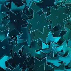 568665 Stern-Pailletten 15mm türkis 