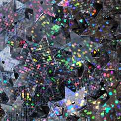 568691 Stern-Pailletten 15mm Glitter silber 
