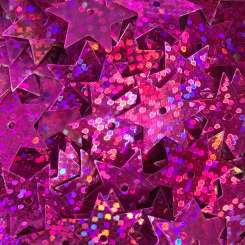 568695 Stern-Pailletten 15mm Glitter pink 
