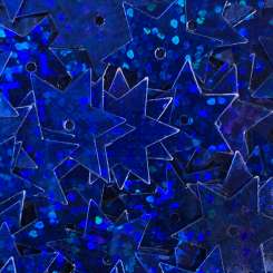 568696 Stern-Pailletten 15mm Glitter blau 