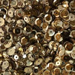 568720 Schüsselpailletten  6mm gold 