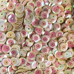 568721 Schüsselpailletten  6mm weiss/creme 