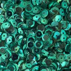 568765 Schüsselpailletten  6mm türkis 