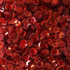568794 Schüsselpailletten  6mm Glitter rot 