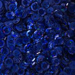 568796 Schüsselpailletten  6mm Glitter blau 
