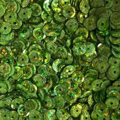568797 Schüsselpailletten  6mm Glitter hellgrün 
