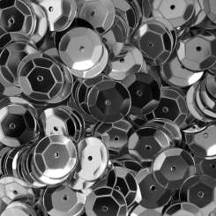 568810 Schüsselpailletten 10mm silber 