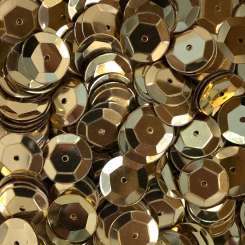 568820 Schüsselpailletten 10mm gold 