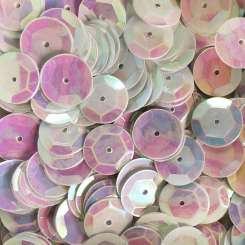 568821 Schüsselpailletten 10mm weiss 