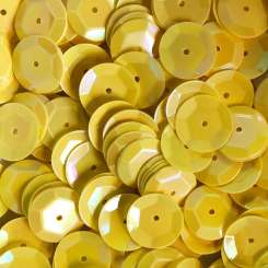 568822 Schüsselpailletten 10mm gelb 