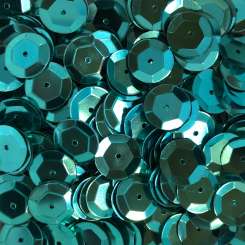 568865 Schüsselpailletten 10mm türkis 