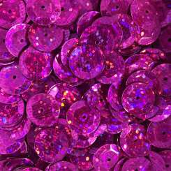 568895 Schüsselpailletten 10mm Glitter pink 