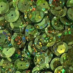 568897 Schüsselpailletten 10mm Glitter hellgrün 