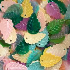 569000 Blatt-Pailletten klein perlmut mix 