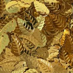 569020 Blatt-Pailletten klein gold 