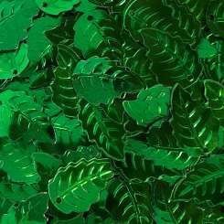 569070 Blatt-Pailletten klein grün 
