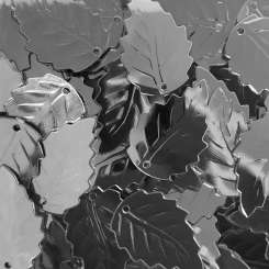569110 Blatt-Pailletten gross silber 