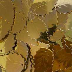569120 Blatt-Pailletten gross gold 
