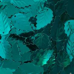 569165 Blatt-Pailletten gross türkis 