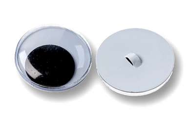 575222 Wackelaugen m.Öse rund 22mm 50St 