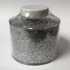 579230 Glimmer silber 90g in Streudose gross 
