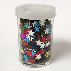 579809 Glimmersterne 6,5mm multicolor 