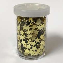 579812 Glimmersterne 6,5mm gold 