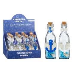 581025 Glasröhrchen Maritim 16cm, D5cm - 2 Stück 