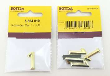 5864010 Goldzahlen 20mm 1 / 6 St. 