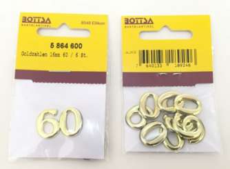 5864600 Goldzahlen 16mm 60 / 6 St. 