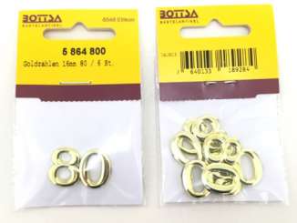 5864800 Goldzahlen 16mm 80 / 6 St. 