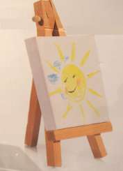 587100 Leinwand 7x7cm auf Staffelei 