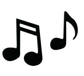 587606 Musiknoten Holz sk 21mm      12St 