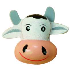 587608 Kuhkopf 3D Holz sk 28mm      8St 