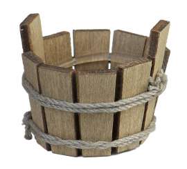 587634 Holzbottich D.3cm H2.5cm 
