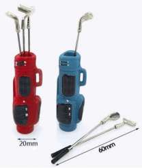 587968 Golftasche blau m. 3 Schläger - D2, H5cm 