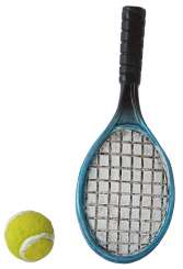 587971 Tennisschläger 65mm mit Ball 