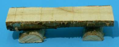 587995 Holzbank rustikal 7.5x2cm 