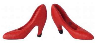 588020 High Heel Schuhe rot 1 Paar 