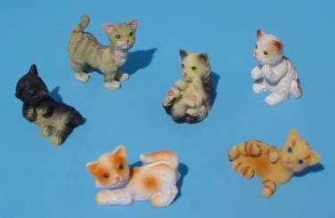 588186 Kätzchen 3cm assortiert 12 Stk. 